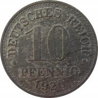 2874. Niemcy 10 Pfennig 1920