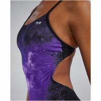TYR Strój pływacki damski jednoczęściowy na basen wzór CUTOUT STARBNE