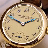 IWC Schaffhausen ZŁOTY zegarek 14K 585 _MEGA RARYTAS _104-lata DAMSKI 1920r