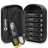 КОРОБКА ДЛЯ ЛЕКАРСТВ 21 КОНТЕЙНЕР СУМКА ЧЕРНЫЙ ОРГАНАЙЗЕР ДЛЯ ЛЕКАРСТВ