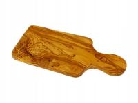 Średnia deska do krojenia z rączką z drewna oliwnego - drewno oliwne