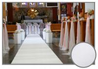 Biały dywan na ślub, chodnik, szer. 1m PLAT Promocja