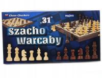 Gra Szachy + warcaby drewniane Szchowarcaby 31