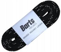 Хоккейные шнурки Barts Pro Laces вощеные 280см-черный