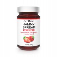 JAMMY SPREAD DŻEM BEZ CUKRU I TŁUSZCZU MAŁO KALORII GymBeam 220 g truskawka
