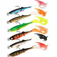 Zestaw 6x GUMA SICARIO PlKE TAIL 18 cm NA SZCZUPAKA + GŁÓWKI - MIKADO