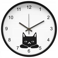 Современные бесшумные настенные часы котенок прекрасный 25 см