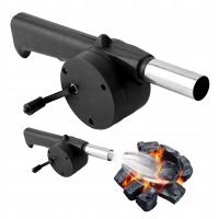 Ręczna DMUCHAWA DO ROZPALANIA GRILLA ogniska kominka pieca wiatrak wydajna