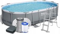 DUŻY OGRODOWY BASEN STELAŻOWY 488x305x107 cm AKCESORIA - BESTWAY 56448 2025