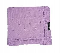 Ажурное одеяло Маргаритка-лаванда 80x100 см Lullalove