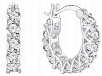 Srebrne kolczyki angielskie srebro próba 925 błyszczące oryginalne