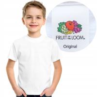 Fruit of the Loom детская блузка с коротким рукавом хлопок белый