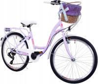 Городской велосипед для девочек 24 NEEXT LAURA 6 передач легкая Дамка SHIMANO