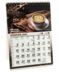 Календарь 2024 постоянный стол ежемесячный офис 20. 5X14CM кофе