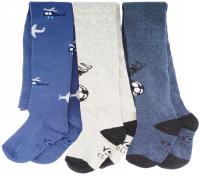 3PAK RAJSTOPY bawełniane samoloty piłka r.116-122