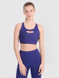 4F Biustonosz treningowy ze średnim wsparciem damski - granatowy