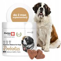 SwissVet- suplement dla psa, miękkie kąski, probiotyki i prebiotyki, 60 szt