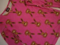 RÓŻOWA tunika w króliczki ME&I r.110/116