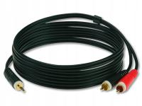 Kabel Klotz AY7-0100 minijack (3,5 mm) - 2x RCA (cinch) 1 m