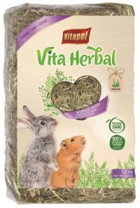Vitapol сено травяное для кроликов грызунов 1,2 кг