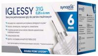 IGLESSY Sterylne jednorazowe igły do penów insulinowych 31g 0,25 x 6mm