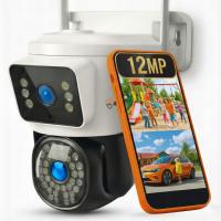 PODWÓJNA KAMERA WIFI IP ZEWNĘTRZNA OBROTOWA 12MPX MIKROFON UHD FUNKCJE AI