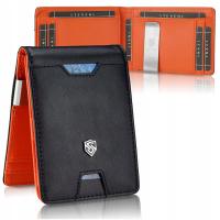 STEVENS мужской тонкий кожаный кошелек 1,5 см RFID зажим для карт тонкий Q2