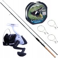 Набор спиннинговых удочек, рыболовная катушка, рыболовная леска для спиннинга JAXON, щука