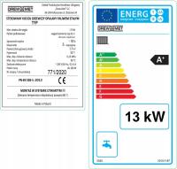 Tabliczka znamionowa na kocioł Drewmet. Klasa 5 + Etykieta energetyczna