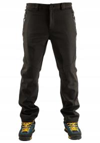 R. 3XL SPODNIE TREKKINGOWE CZARNE SOFTSHELL XAVE