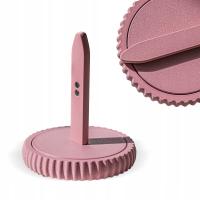 Składany stojak kołowrotek na włóczkę kordonek do szydełkowania DUSTY PINK