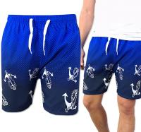 KĄPIELÓWKI SPODENKI Męskie krótkie spodnie szorty plażowe KOTWICE - XL