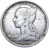 + Francuska Afryka Równikowa - moneta - 2 Franki 1948 - Paryż - STATEK