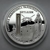 281. Sierra Leone SREBRO 10 dolarów 2009 Betlejem - Bazylika