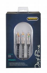 BANDRIDGE PROFIGOLD OXYV3302 KABEL VIDEO COMPONENT 3RCA - 3RCA 2m