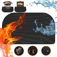 MATA OGNIOODPORNA POD KOMINEK PIEC GRILL OCHRONNA ŻAROODPORNA 102 X 50 CM