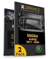 2в1 навигационное защитное стекло для экрана для SKODA KAROQ 2017-2020