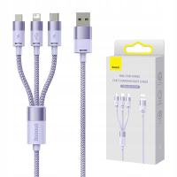 Zestaw kabli USB - USB typ C / microUSB / Lightning Baseus