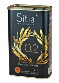 Świeża GRECKA oliwa z oliwek SITIA Ex. Virgin 0,2% Premium 1L data do 03/26