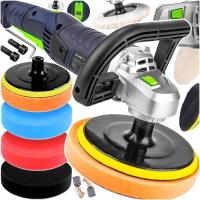 Polerka samochodowa 2400W rotacyjna z regulacją gąbki + pasty Menzerna