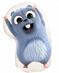 LEMINGI PODUSZKA PRZYTULANKA KSZTAŁTKA tył plusz minky