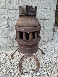 Podstawa do lampy z piasty starego koła