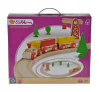 EICHHORN KOLEJKA DREWNIANA TOR POCIĄG 20 EL POCIĄG