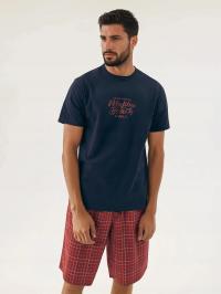 Henderson piżama męska 42622-59X Dash krótki rękaw