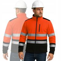 Рабочая флисовая мужская предупреждающая флисовая рабочая светоотражающая толстовка для зимы