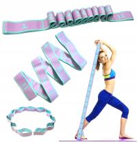 Эластичная резинка для тренажерного зала, Эластичная лента для занятий йогой, 11 секций