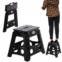 Табурет складной табурет для ног нескользящий черный Easyform 40 см 150 кг