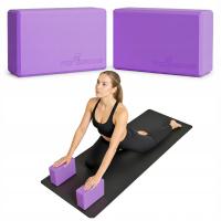 KOSTKA DO JOGI ĆWICZEŃ ROZCIĄGANIA KLOCEK BLOK PILATES REHABILITACJI 2SZT