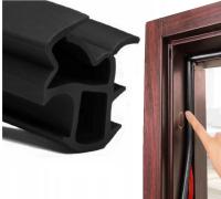 УПЛОТНЕНИЕ СТАЛЬНОЙ ДВЕРНОЙ КОРОБКИ ДЛЯ НАРУЖНЫХ ДВЕРЕЙ WIKED 1MB ЧЕРНЫЙ