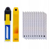 WYMIENNE ZAPASOWE OSTRZA NOŻYK DO TAPET ŁAMANE 10SZT 18MM DO NOŻA NOŻYKA